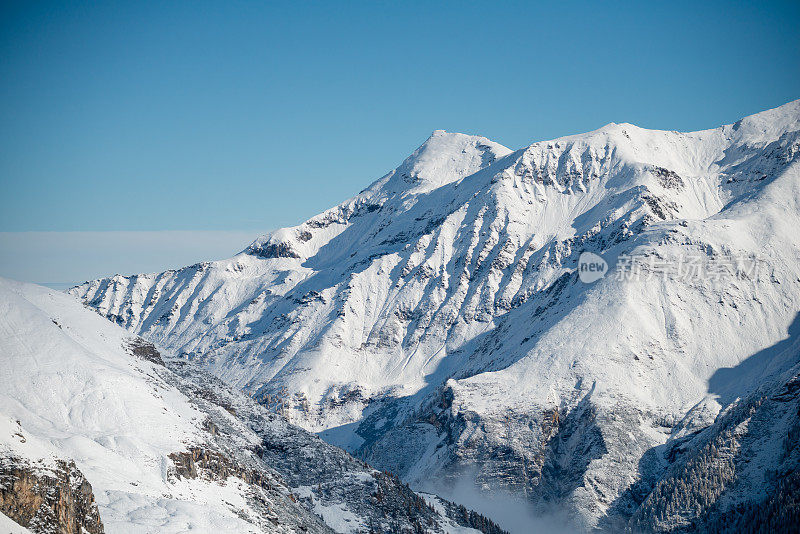 Hohe Tauern, Gro?glockner，欧洲奥地利，冬季